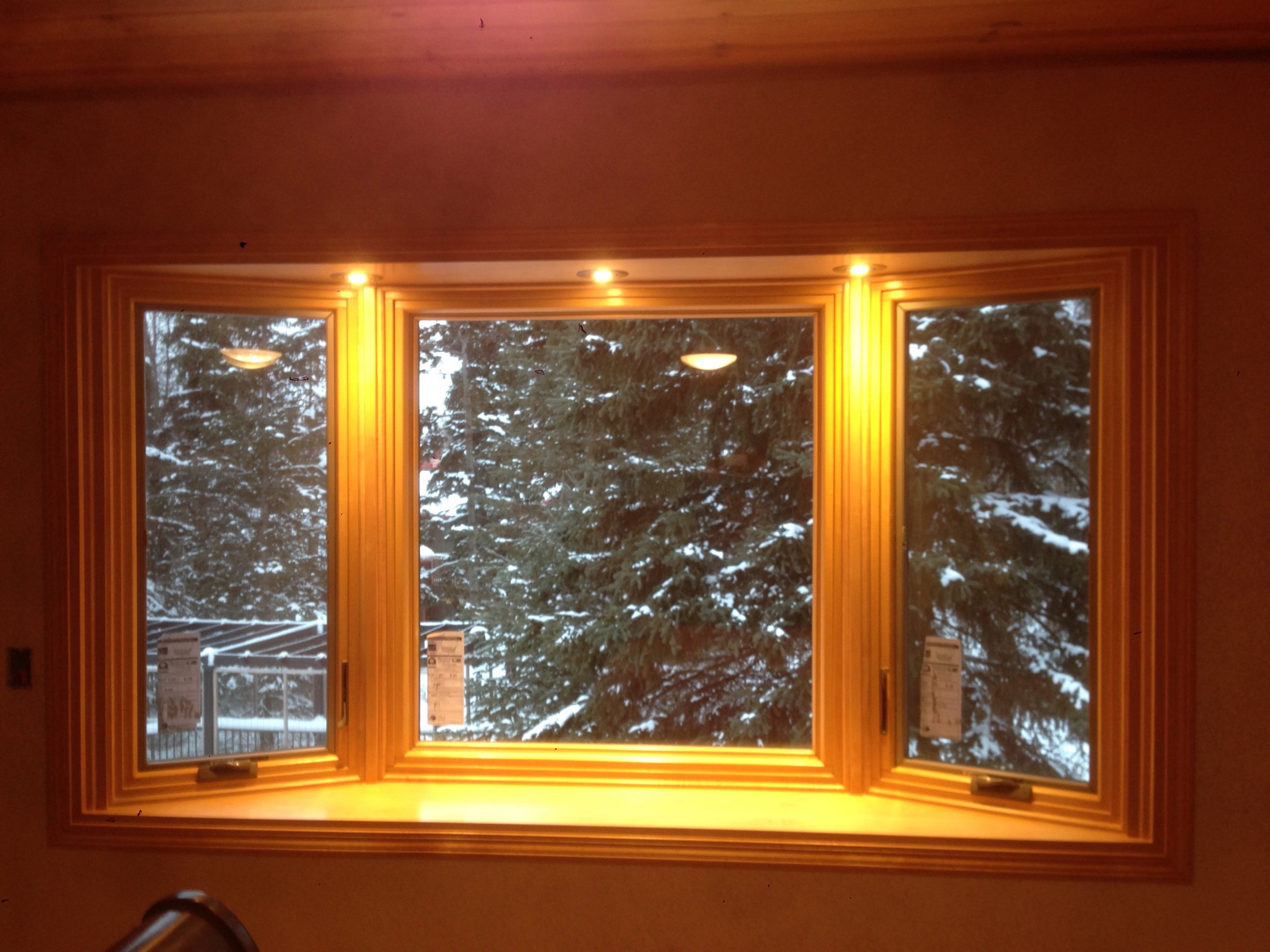 Bay window completed with lights 3