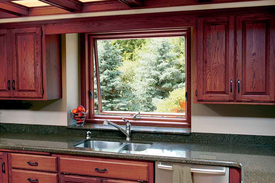 Windows Awning Oak Interior Stained Windows Awning Oak Interior Stained