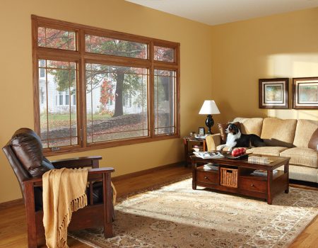 Windows Casement Triple Under Fixed Winsows Oak Interior Stained Living Room With Dog Windows Casement Triple Under Fixed Winsows Oak Interior Stained Living Room With Dog