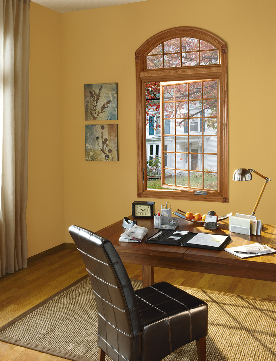 Windows Large Casement Under Specialty Shape Full Divided Lite Grills Oak Interior Stained Windows Large Casement Under Specialty Shape Full Divided Lite Grills Oak Interior Stained