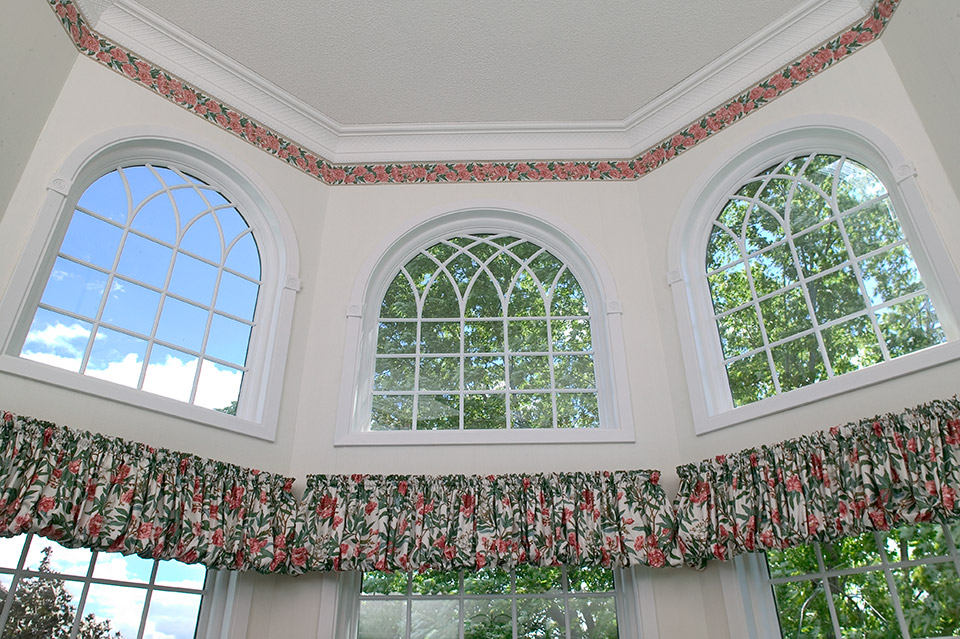 Windows Specialty Shape White Interior Full Divited Lite Grilles Gothic Pattern Windows Specialty Shape White Interior Full Divited Lite Grilles Gothic Pattern