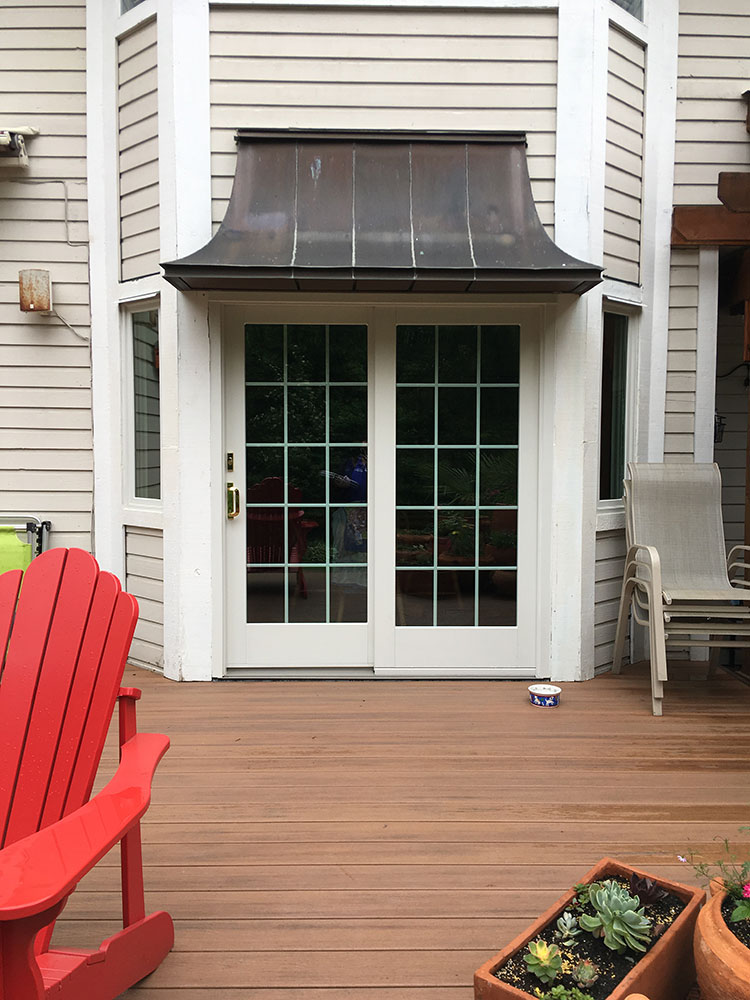 Frenchwood-Gliding-White-Newbury-Handle-Bright-Brass-Colonial-Grilles-GBG-Wood-Trim-Copper-Roof-Above